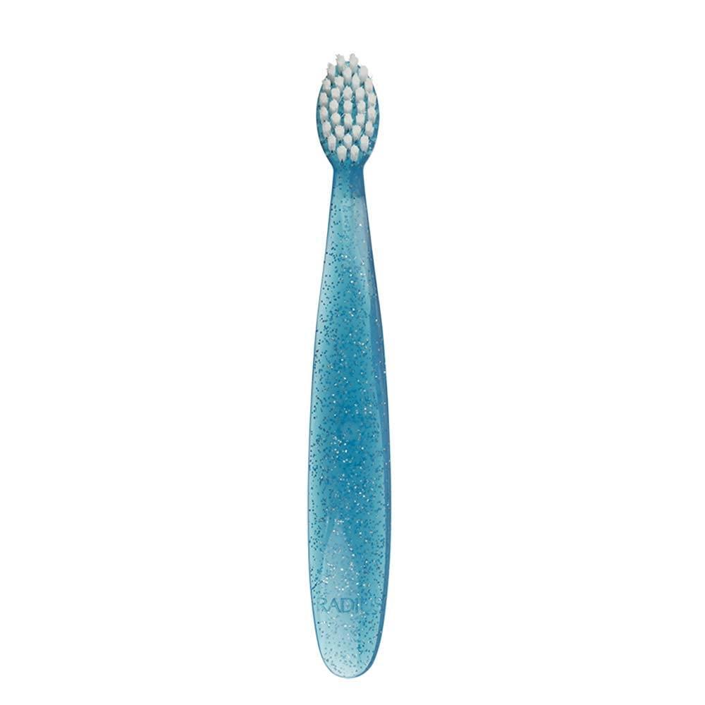 image:imageRADIUS Totz Toothbrush Extra Soft Brush BPA Free amp ADA Accepted Designed for Delicate Teeth amp Gums for Children 18 Months amp Up  Green Sparkle  Pack of 1Blue