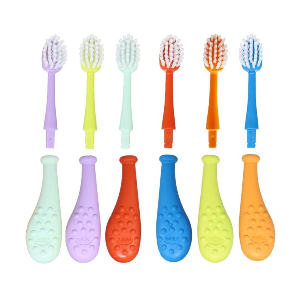 image:imageRadius Big Kidz Forever Brush with Replaceable Head Toothbrush for Children 6 Years and Up BPA Free ADA Accepted for Growing Teeth and Gums  Right and Left Handed Extra SoftAssorted