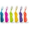 image:imageRADIUS Childrens Toothbrush Kids Brush Extra Soft Bristles Right Handed GreenBlueOrange BPA Free amp ADA Accepted Designed to Clean Delicate Teeth amp Gums for Children 6 Years amp Up Pack of 3Assorted Pink  Orange  Yellow  Purple  Green  Blue