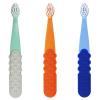 image:imageRADIUS Totz Plus Brush Kids Toothbrush Silky Soft BPA Free ADA Accepted Designed for Delicate Teeth amp Gums for Children 3 Years amp Up  WhiteBlue  Pack of 1Mintgray Peachorange Blueblue