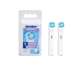 Jordan Sensitive Electric Toothbrush Heads with Extra Gentle Cleaning Oral B Compatible 2 Pack