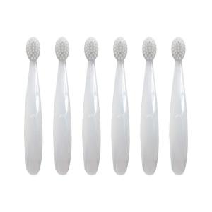 RADIUS Children’s Toothbrush Pure Brush Ultra Soft BPA Free and ADA Accepted Designed for Delicate Teeth and Gums for Kids Months and Up, Clear, (Pack of 6)(6 Count (Pack of 1))